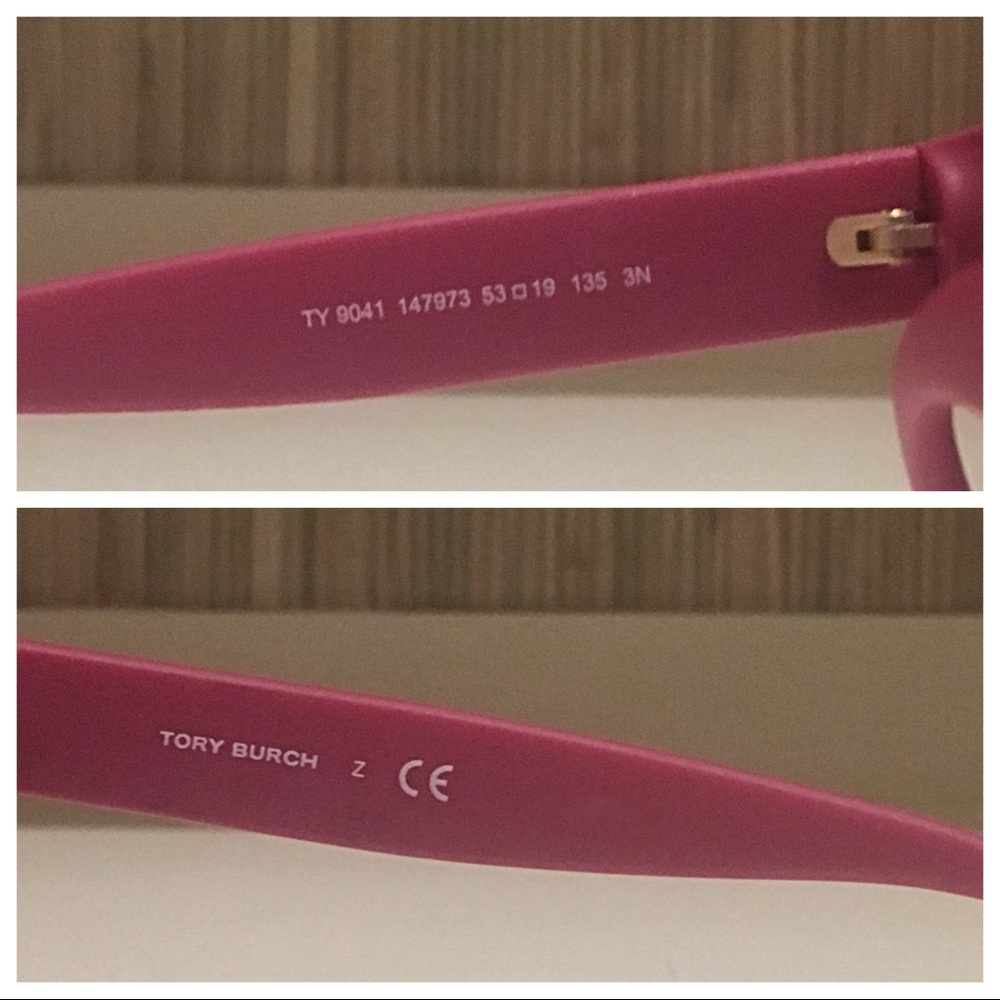 ⚱️Tory Burch⚱️Matte Racing Red & Brown Glass - Picture 4 of 4
